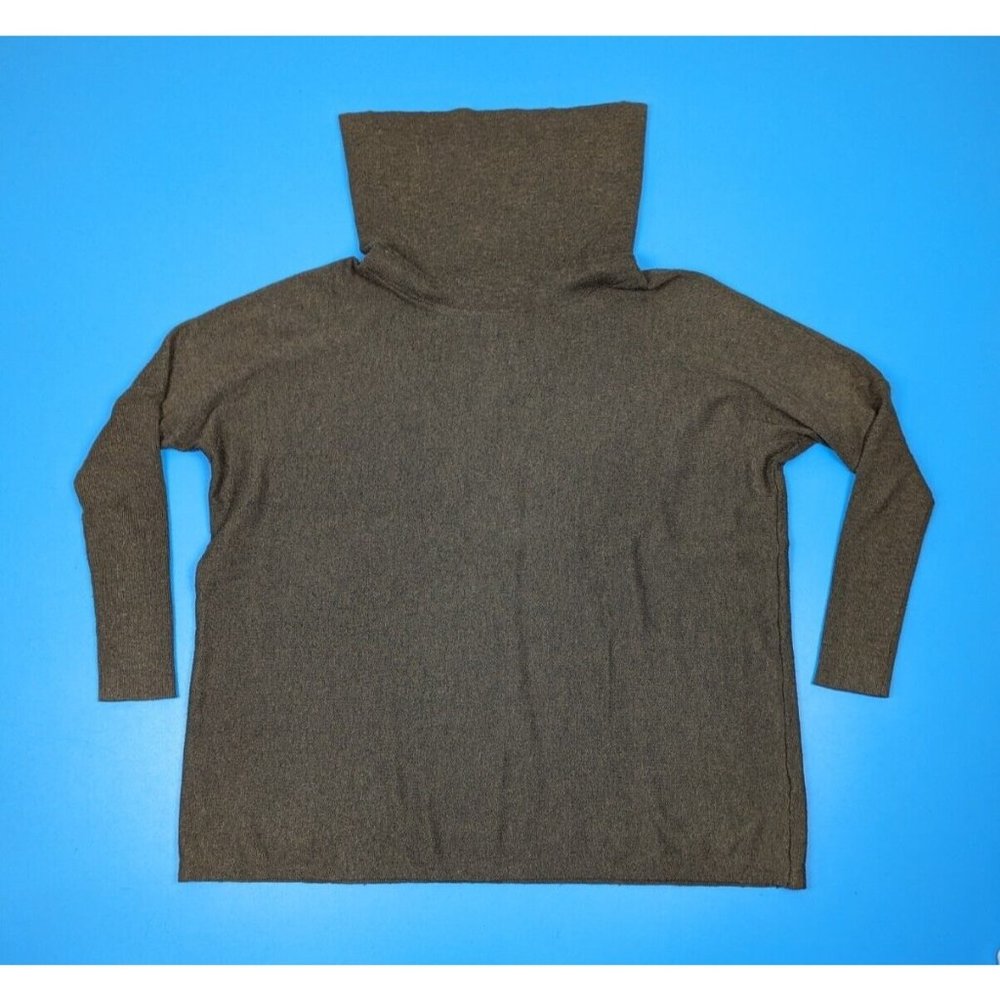 Smartwool Poncho Sweater Womens XS Cowl Neck Green Wool Long Sleeve